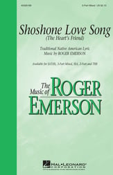 Shoshone Love Song Three-Part Mixed choral sheet music cover